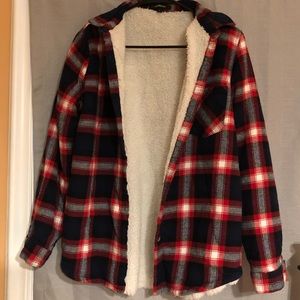 Flannel sweater
